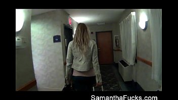 Samantha Saint Stares At The Camera While Sucking A Big Dick